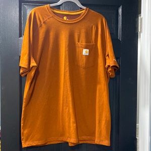 Mens XL relaxed fit CARHARTT force t-shirt. Burnt orange color